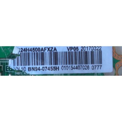 MAIN PARA TV SAMSUNG / NUMERO DE PARTE BN94-07455H / BN41-02245A / BN97-10588A / BN9407455H / PARTE SUSTITUTA BN94-11249B / MODELOS UN24H4500 / UN24H4500AFXZC / UN24H4500AFXZA IP01 - Imagen 2